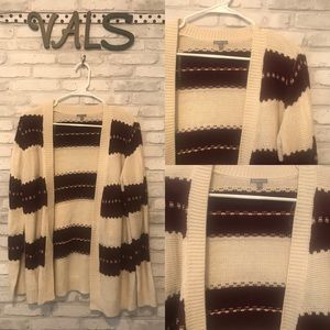 Charlotte Russe Striped Cardigan